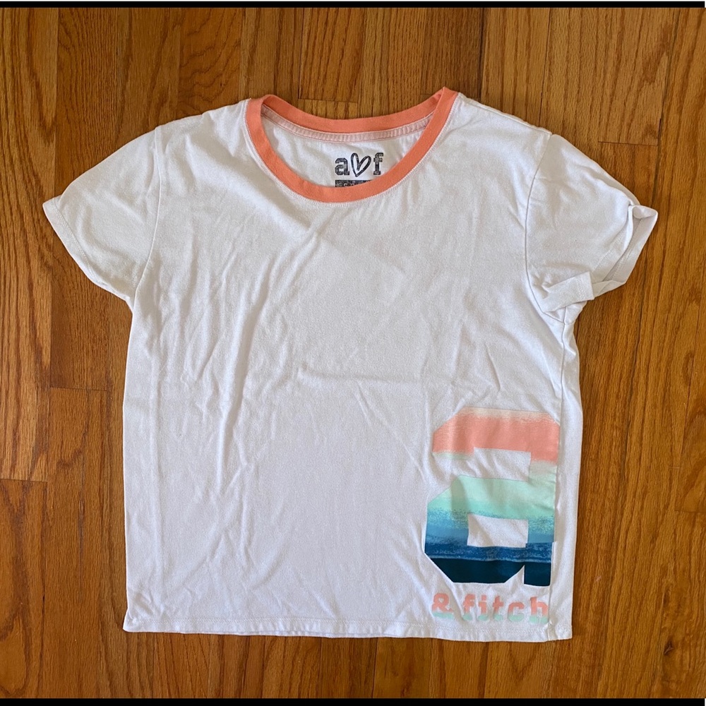 White Abercrombie Logo Shirt
